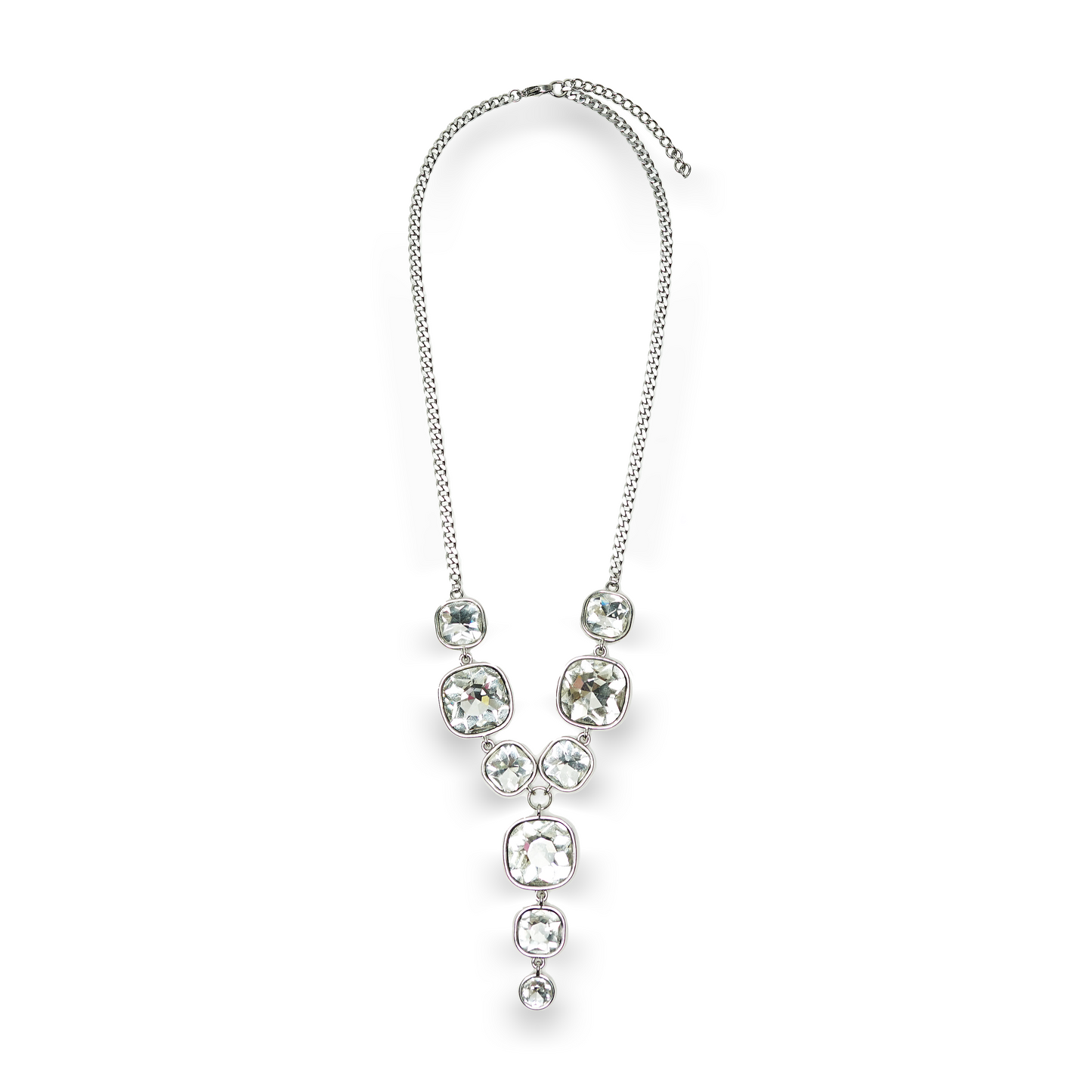 Rhinestone Drop Necklace