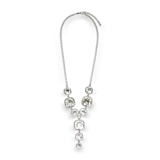 Rhinestone Drop Necklace