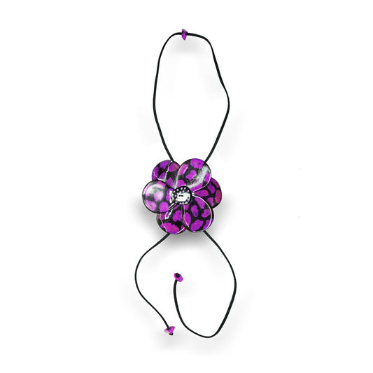 Purple Tagua Nut Necklace