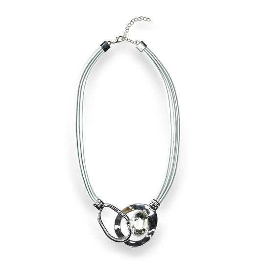 Abstract Rhinestone Necklace