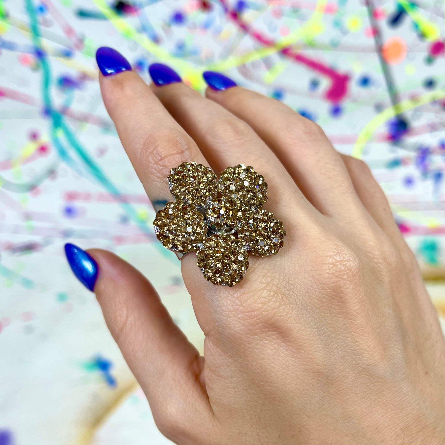 Gold Flower Ring