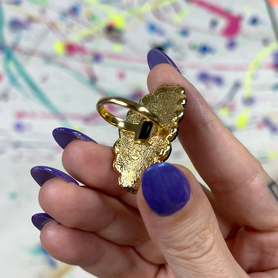 Midnight Cocktail Ring