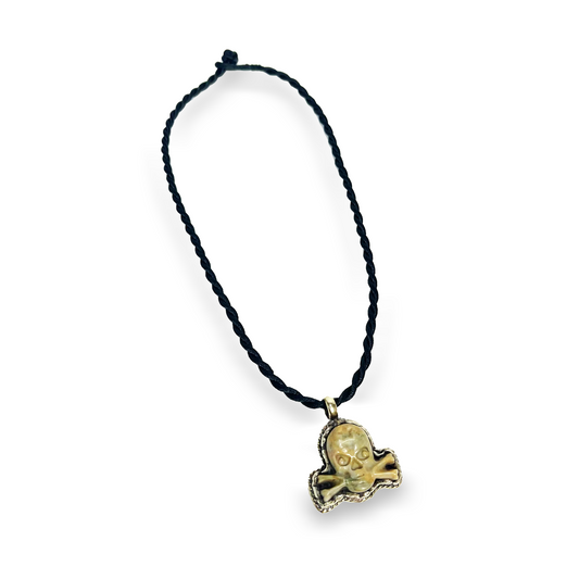 Skull Pendant Cord Necklace