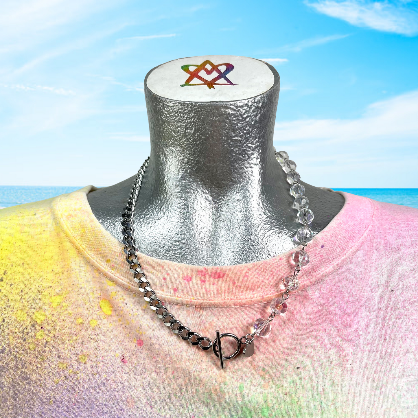 Duality Necklace Silver