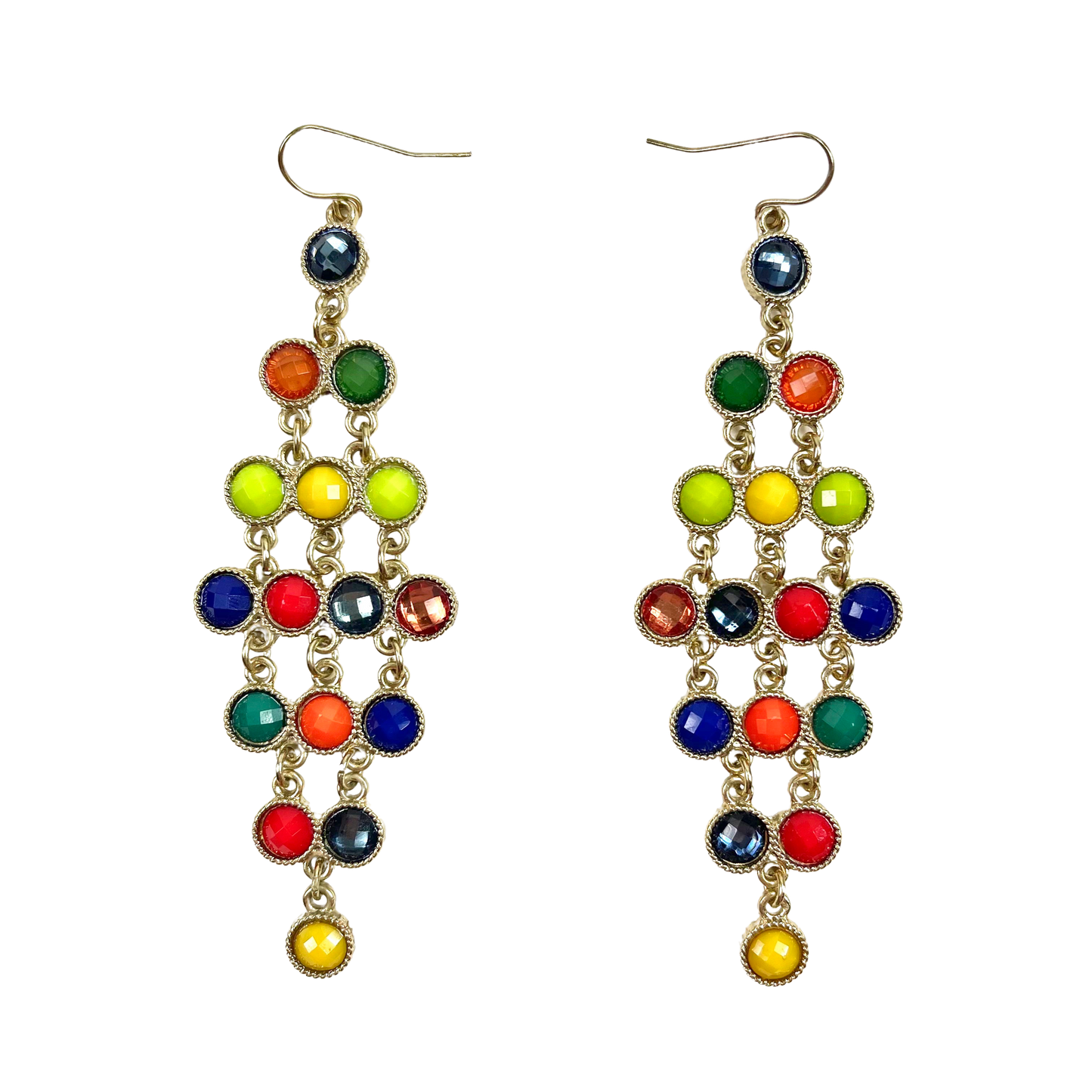 Rainbow Chandelier Earrings