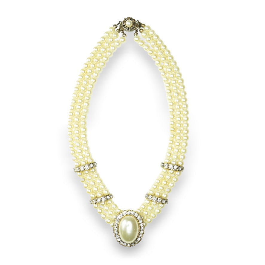 Triple Layer Pearl Necklace