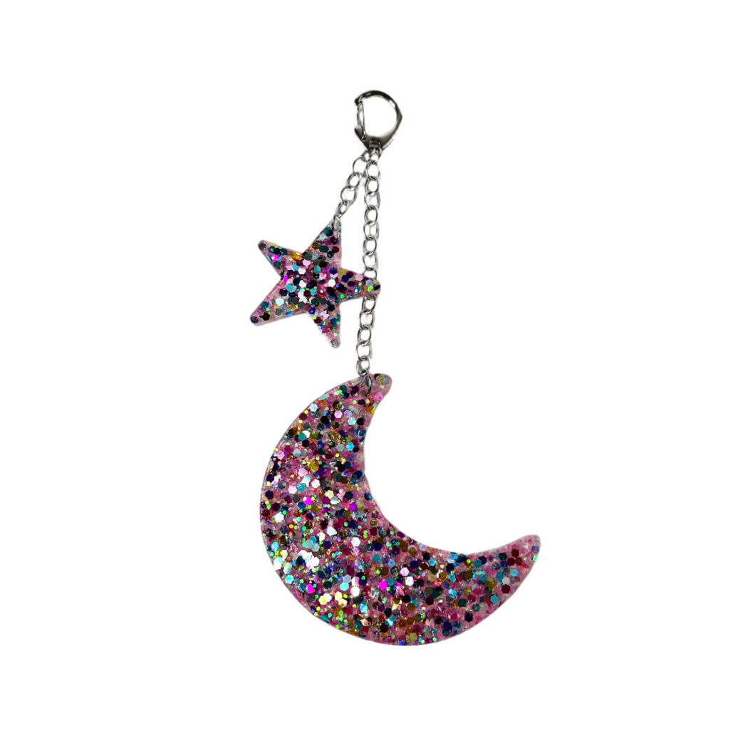 Crescent Moon Purse Charm