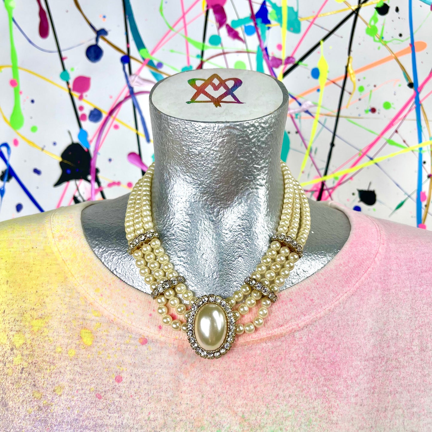 Triple Layer Pearl Necklace