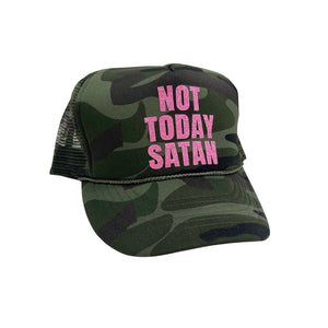 Not Today Satan Trucker Hat