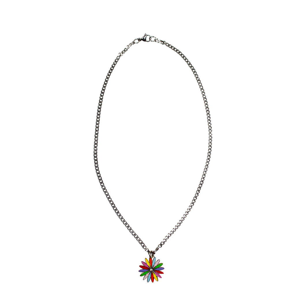 Rainbow Sunburst Necklace