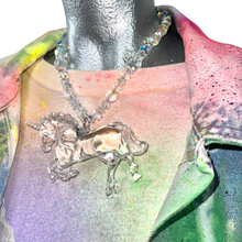 Load image into Gallery viewer, Iridescent Unicorn Necklace