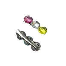 Load image into Gallery viewer, Rhinestone Hair Clips Rainbow