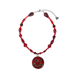 Red Smiley Necklace