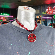 Load image into Gallery viewer, Red Smiley Necklace