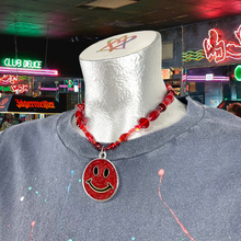 Load image into Gallery viewer, Red Smiley Necklace