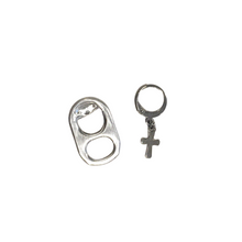 Load image into Gallery viewer, Heart, Moon &amp; Cross Earrings