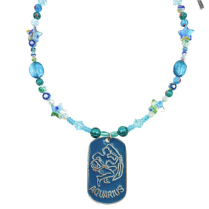 Aquarius Zodiac Necklace